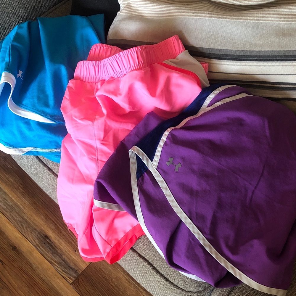 Under Armor Nike and Old Navy. Women’s shorts
